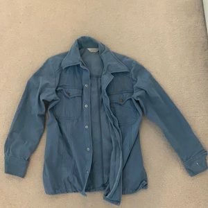 Blue jacket with buttons size medium for men and women